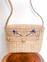 Seagrass messenger shoulder bag