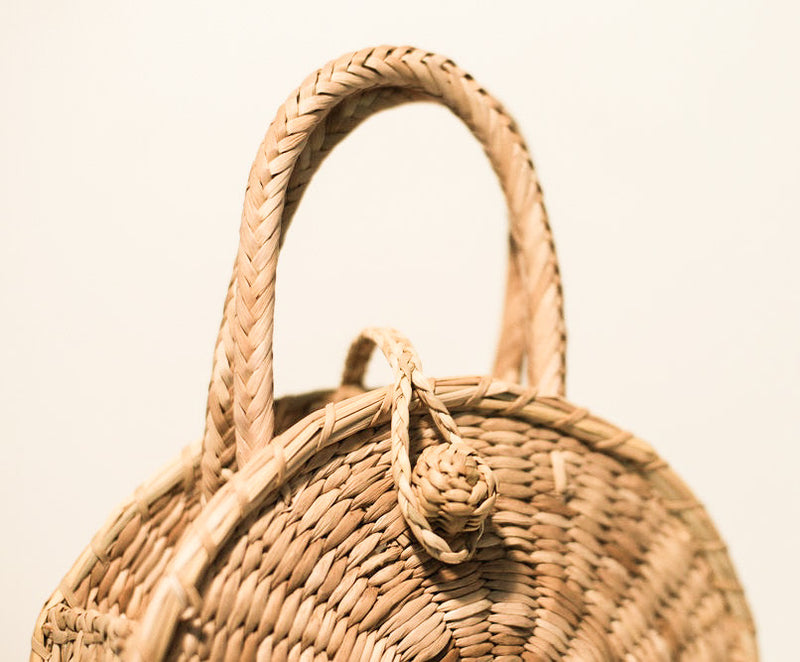 Round Straw Basket / Bag