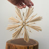 Seagrass Christmas handwoven ornament natural