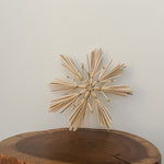 Seagrass Christmas handwoven ornament natural